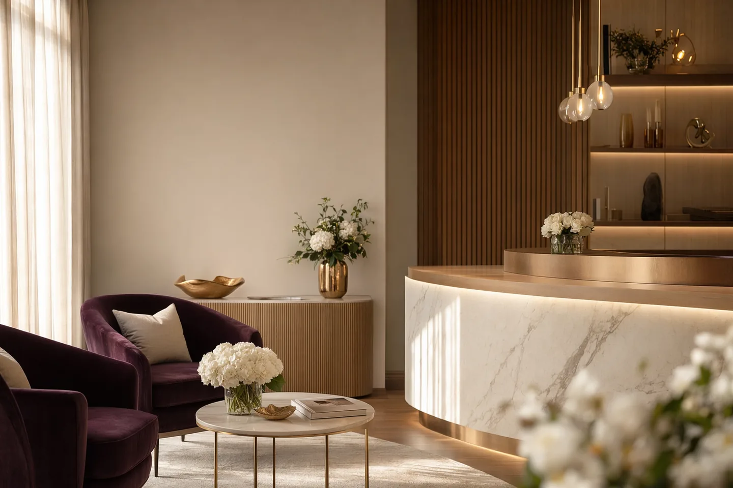 An elegant, welcoming cosmetic dental studio